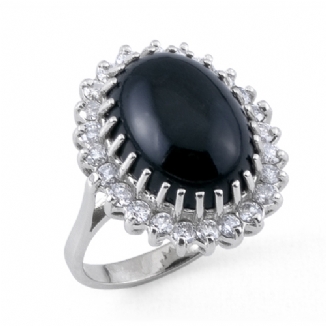 black coral ring