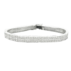 Diamond Bracelet - Sterling Silver Pattern