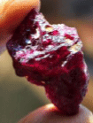 African shape ruby from Morogoro area Tanzania