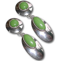 Chrysoprase Earing