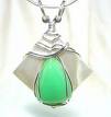 Chrysoprase necklace