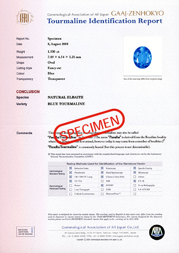 Tourmaline Identification Report