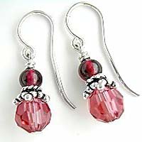 Garnet Earring