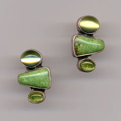 Gaspeite Earring