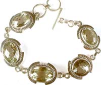 Green amethyst bracelet